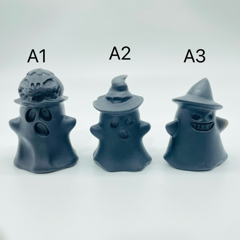 3 Types Obsidian Ghost Carving Halloween Wholesale -Wholesale Crystals