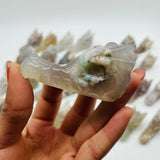 30 Pieces Sakura Agate Dragon Head Carving -Wholesale Crystals