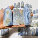 48 Pieces Blue Chalcedony Points -Wholesale Crystals
