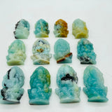 12 Pieces High Quality Caribbean Calcite Ganesha Carving -Wholesale Crystals