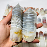 31 Pieces Stripe Agate Points -Wholesale Crystals