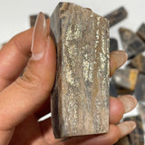 32 Pieces Black Rainbow Sun Stone With Hematite Free Form -Wholesale Crystals