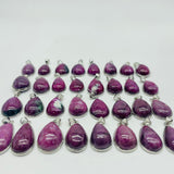 32 Pieces High Quality Ruby Zoisite Pendant Charm -Wholesale Crystals