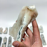 33 Pieces Geode Druzy Moss Agate Tower Points -Wholesale Crystals