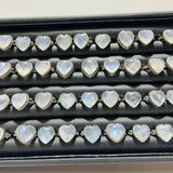 36 Pieces Sterling Silver Sri Lankan Moonstone Heart Different Styles Ring -Wholesale Crystals