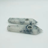 3Types Obsidian&Howlite&Black Tourmaline Holder Stick Smoking Pipe Wholesale -Wholesale Crystals