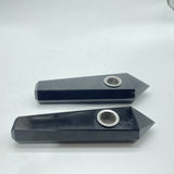 3Types Obsidian&Howlite&Calcite Cigarette Holder Stick Smoking Pipe Wholesale -Wholesale Crystals