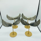 4 Pairs High Quality Pyrite Angel Wing With Stand -Wholesale Crystals