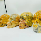 4 Pieces Crazy Agate Skull Carving -Wholesale Crystals