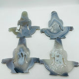 4 Pieces Large Agate Mother Earth Carving -Wholesale Crystals