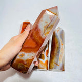 4 Pieces Large Carnelian Crystal Tower -Wholesale Crystals