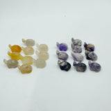 4 Types Turtle Carving Wholesale Caribbean & Moss Agate -Wholesale Crystals