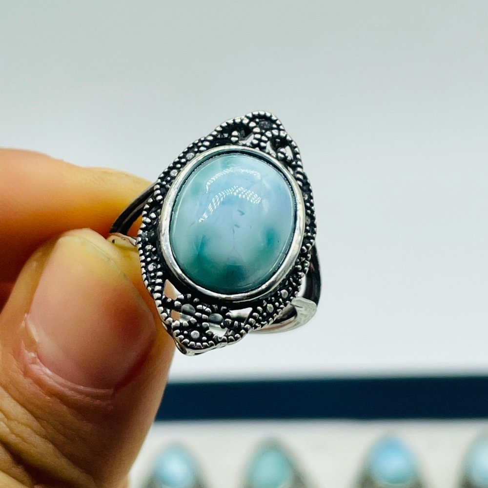 41 Pieces Beautiful Larimar Ring -Wholesale Crystals