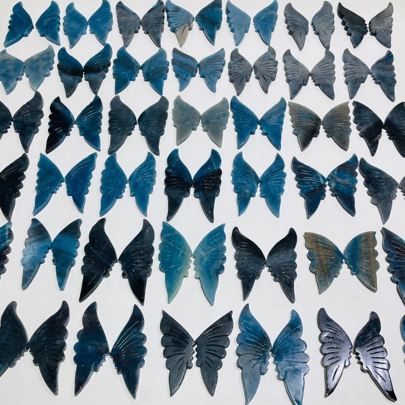 42 Pairs Trolleite Butterfly Carving (A4BTF) - Wholesale Crystals