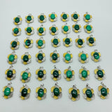42 Pieces Malachite Charm Pendants -Wholesale Crystals