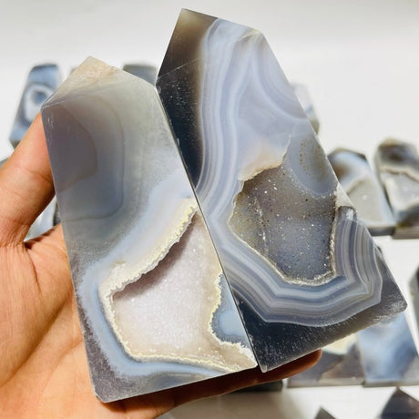 33 Pieces Druzy Geode Agate Points -Wholesale Crystals