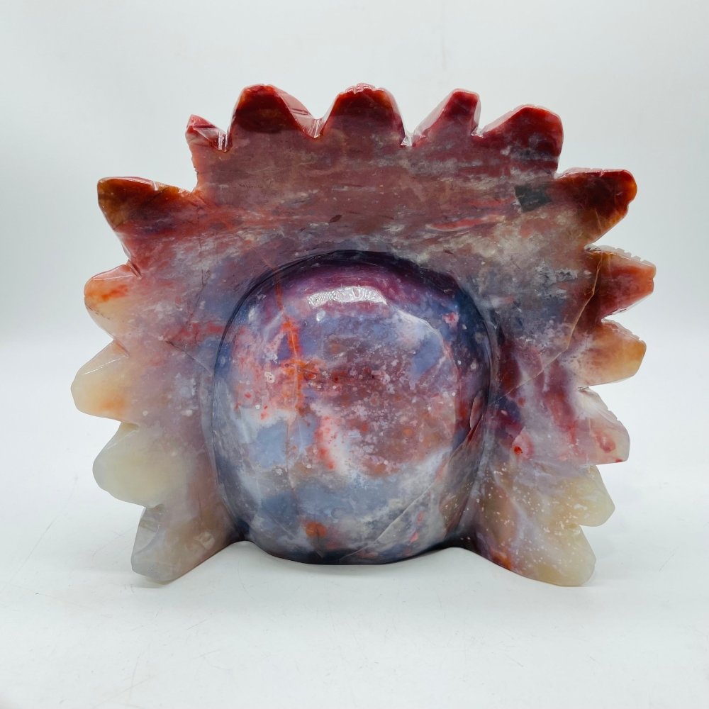 Unique Ocean Jasper Maya Skull Carving -Wholesale Crystals
