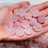 468 Pieces Mini Madagascar Pink Rose Quartz Spheres -Wholesale Crystals