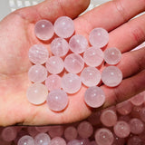 468 Pieces Mini Madagascar Pink Rose Quartz Spheres -Wholesale Crystals