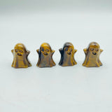 4Types Ghost Carving Wholesale Moss Agate & Ocean Jasper Halloween Decorations -Wholesale Crystals