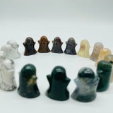 4Types Ghost Carving Wholesale Moss Agate & Ocean Jasper -Wholesale Crystals