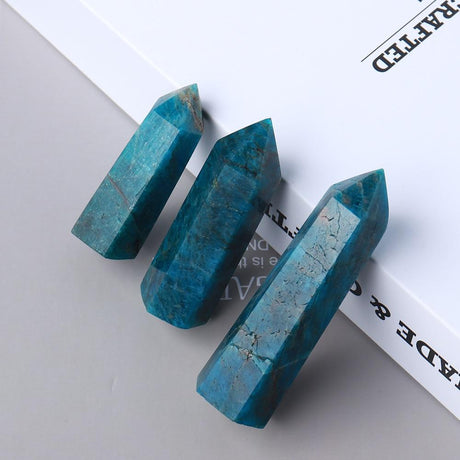 Blue Apatite Point -Wholesale Crystals