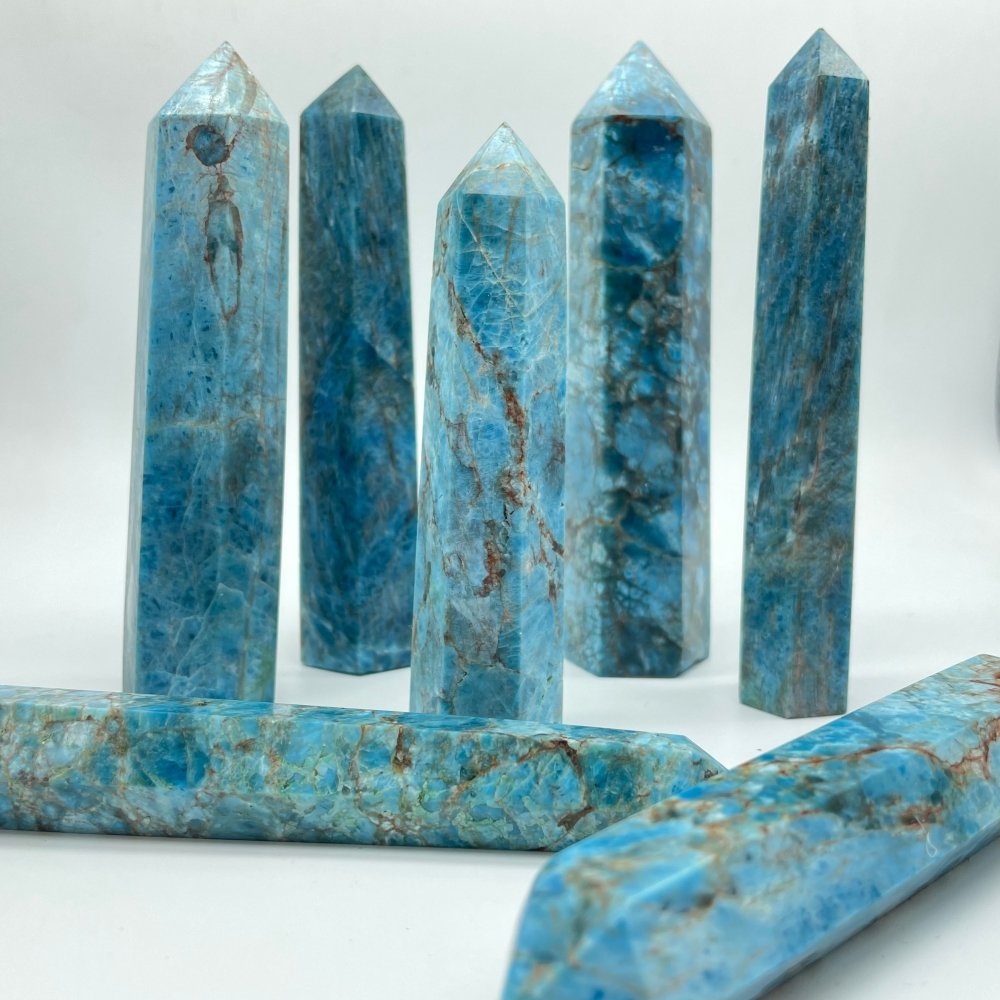 5-8in(12-20cm) Apatite Tower Point Wholesale -Wholesale Crystals