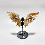 5 Pairs Beautiful Angel Wing With Stand Crazy Agate Golden Hematoid Quartz -Wholesale Crystals