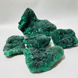 5 Pieces Beautiful High Quality Raw Malachite Specimen -Wholesale Crystals