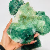 5 Pieces Large Green Fluorite Specimen Cubic Raw Stone -Wholesale Crystals