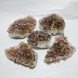5 Pieces Raw Amethyst Super7 Cacoxenite Cluster Stone -Wholesale Crystals