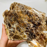 5 Pieces Raw Gold Mica Slab Stone Specimen -Wholesale Crystals