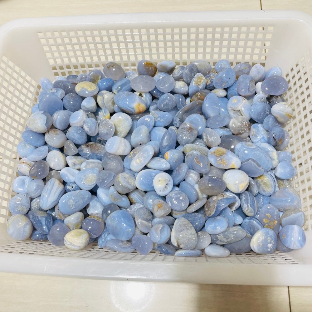 5.12kg Blue Lace Agate Tumbled -Wholesale Crystals
