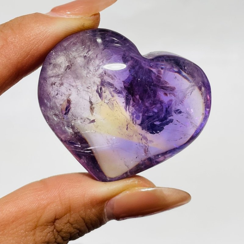52 Pieces Ametrine Heart Crystal -Wholesale Crystals