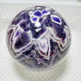 5.9in High Quality Large Chevron Amethyst Sphere -Wholesale Crystals