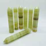 6-9in Afghanistan Stripe Jade Tower Point Wholesale -Wholesale Crystals
