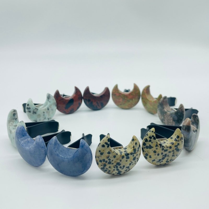 6 Types Crystal Car Air Vent Clips Crystal Moon Wholesale Car Accessories -Wholesale Crystals