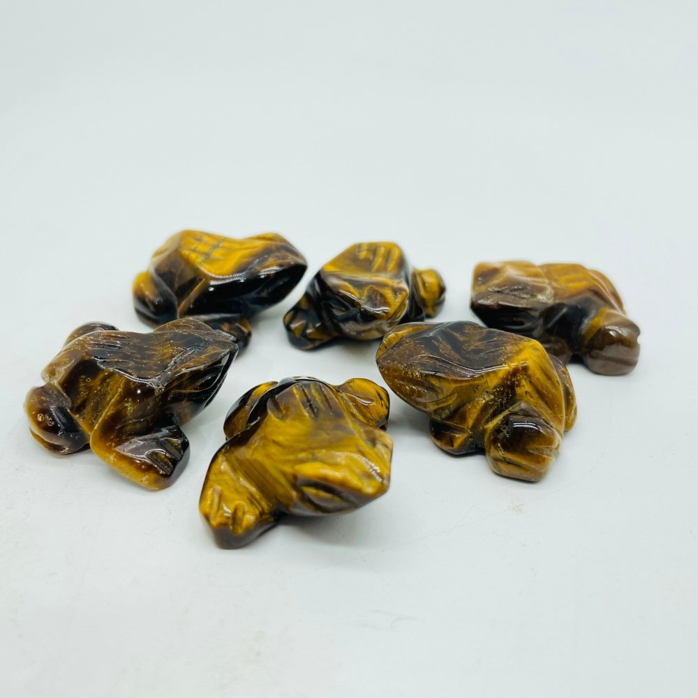 6 Types Mini Frog Carving Que Sera Rose Quartz Animals Wholesale -Wholesale Crystals