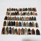 64 Pieces Black Rainbow Sun Stone With Hematite Points -Wholesale Crystals
