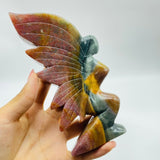7 Pieces Beautiful Ocean Jasper Butterfly Fairy Carving -Wholesale Crystals