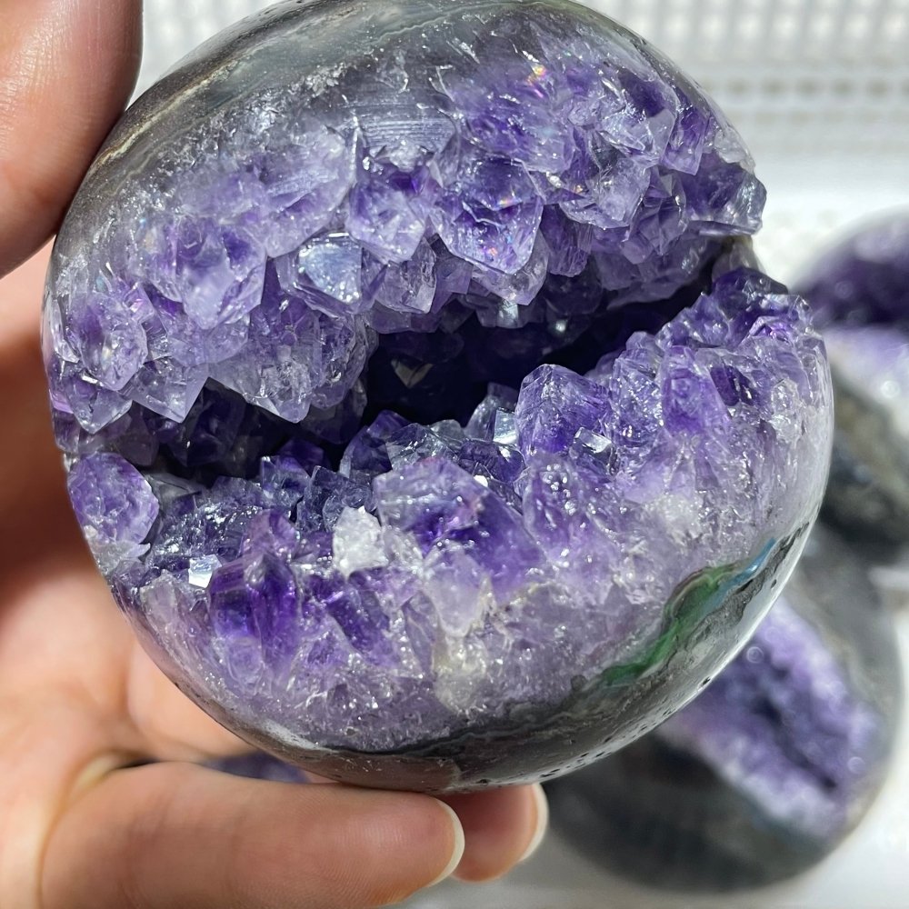 7 Pieces High Quality Amethyst Cluster Spheres -Wholesale Crystals