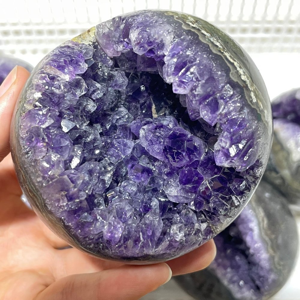 7 Pieces High Quality Amethyst Cluster Spheres -Wholesale Crystals