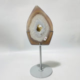 7 Pieces Large Geode Agate Arrow Head With Stand - Wholesale Crystals