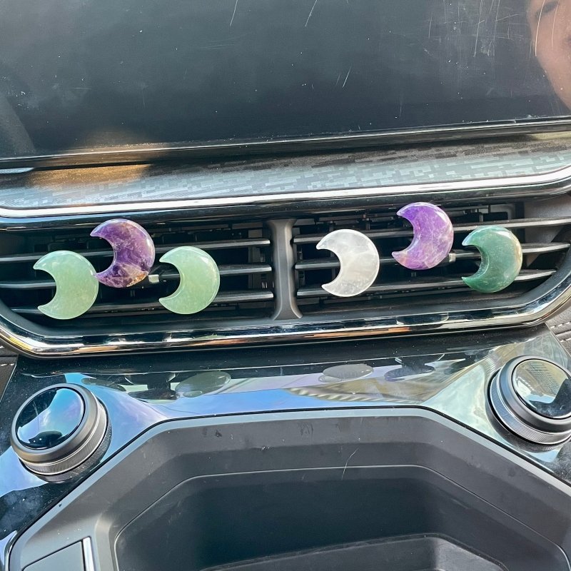 7 Types Crystal Car Air Vent Clips Moon Crystal Wholesale Car Accessories -Wholesale Crystals