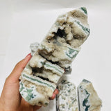 8 Pieces Geode Druzy Moss Agate Tower -Wholesale Crystals