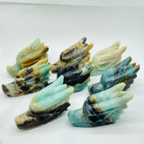 8 Pieces Large Caribbean Calcite Dragon Head Carving -Wholesale Crystals