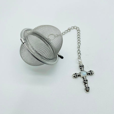 8 Types Crystal 304 Stainless Steel Tea Leak Proof Mesh Filter Wholesale Cross Wing Shape - Wholesale Crystals