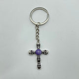 8 Types Crystal Keychain Carving Wholesale Cross Spin Turntable Shape - Wholesale Crystals