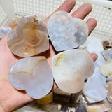 84 Pieces Sakura Flower Agate Heart -Wholesale Crystals