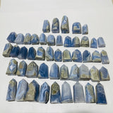 48 Pieces Blue Chalcedony Points -Wholesale Crystals